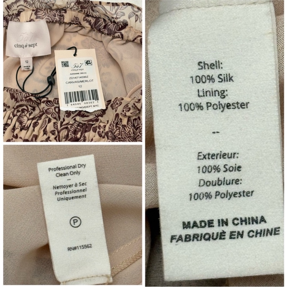 Cinq à Sept Adrianne Off the Shoulder Silk Paisley Tiered Maxi Dress Romantic 12 - Picture 9 of 12